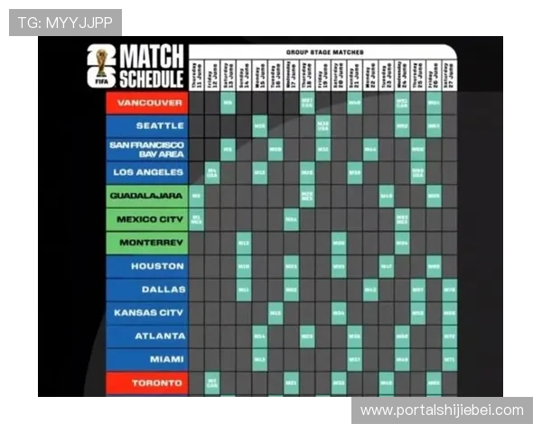 2026年美加墨世界杯赛程表公布，比赛时间、场馆信息全解析